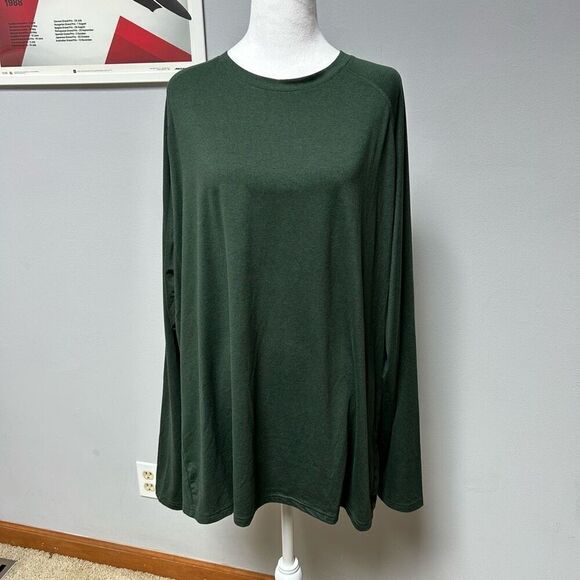 01. ALGO performance long sleeve‎ tee green men’s size XXL BIN T - Picture 1 of 7